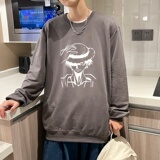 6102*P35潮牌海贼王联名圆领卫衣男秋季新款港风ins宽松百搭外套，男装卫衣，星座414A-2（原B215-2）