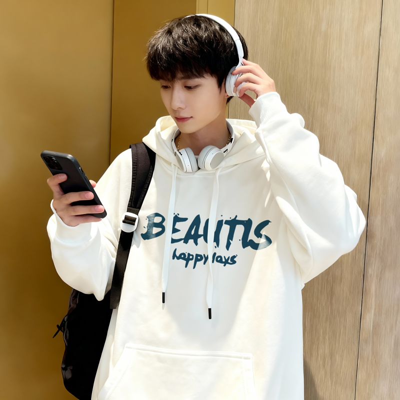 8801*P35美式重磅连帽卫衣男士春季新款潮牌大码上衣宽松百搭外套，女装短外套，星座414A-2（原B215-2）