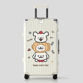 多功能行李箱加厚耐用拉杆箱20寸登机旅行箱24寸大容量密码 皮箱28