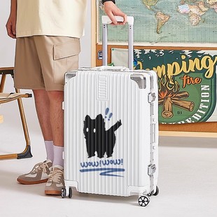 行李箱女20寸新款卡通便携登机拉杆箱加厚耐用学生旅行箱男生24寸