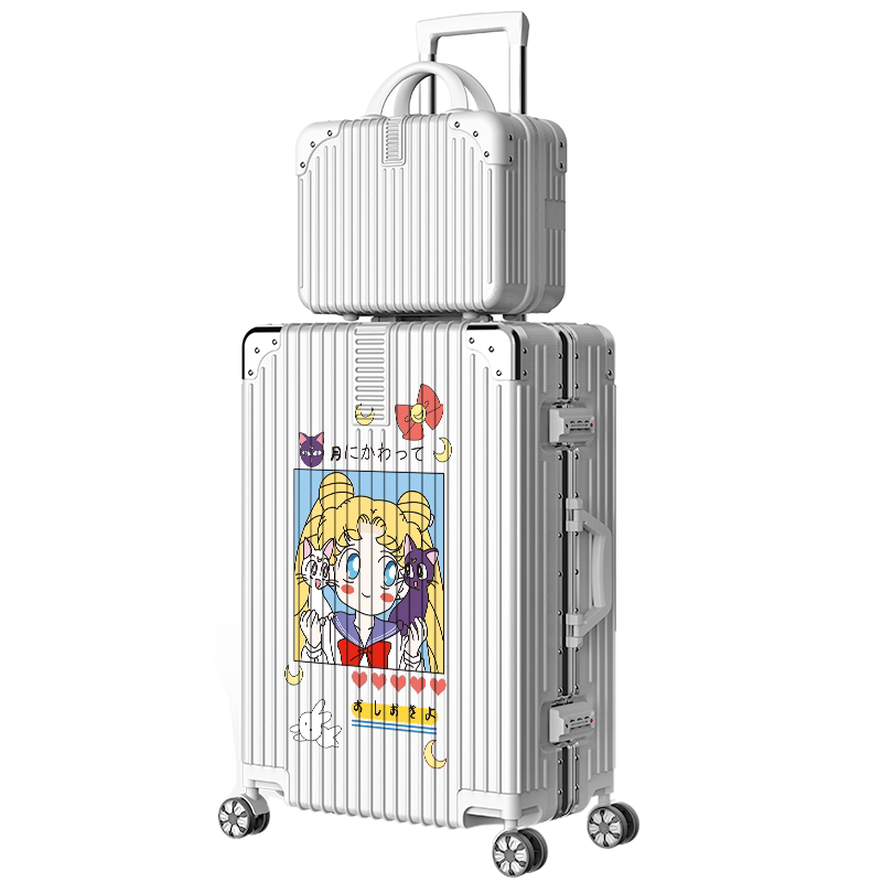 动漫女行李箱旅行箱万向轮