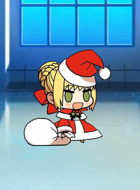 FGO圣诞节尼禄FATE系列双层亚克力挂件礼物徽章动漫游戏周边