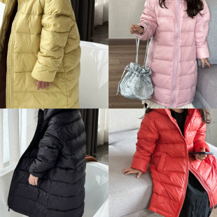 【官网热销】新款中长款轻薄儿童羽绒服冬季休闲白鸭绒童装男女童