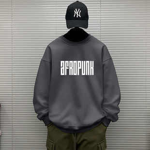 卫衣男宽松休闲潮流秋冬加厚情侣新款 秋冬季 印花加绒 官网热销