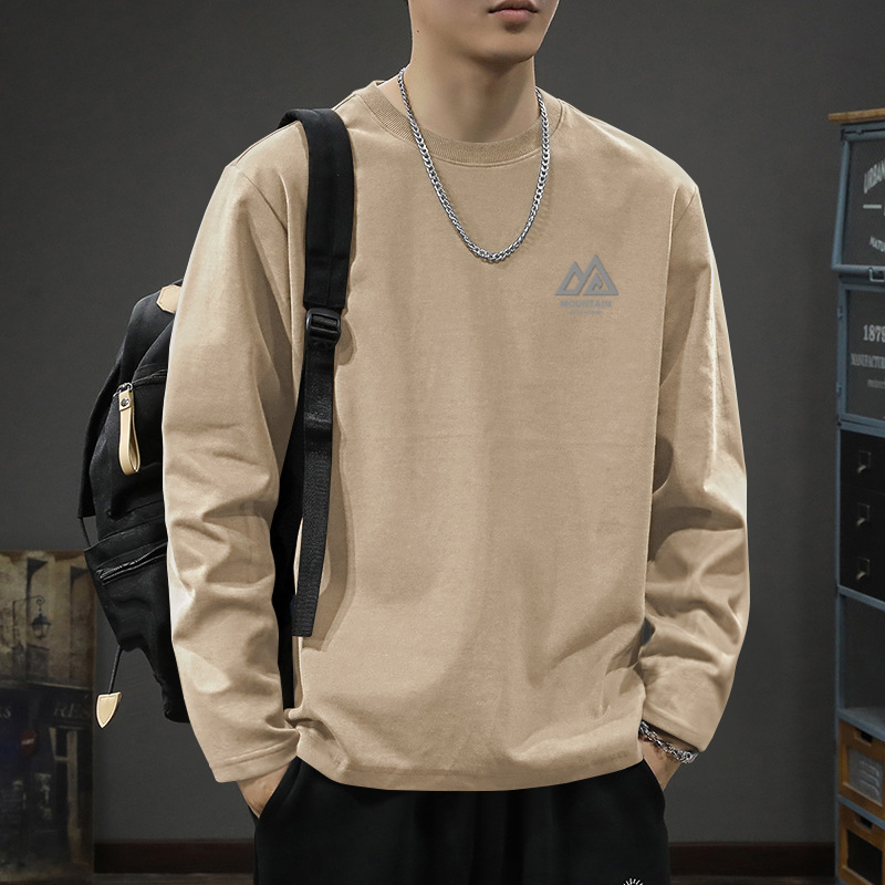 【官网热销】200g重磅纯棉长袖t