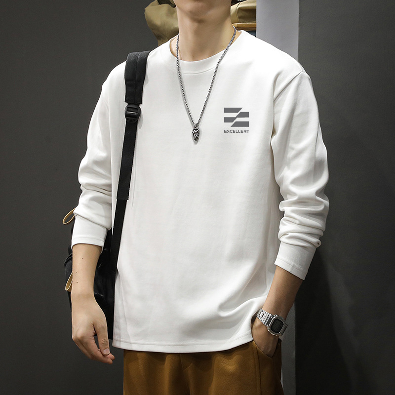 【官网热销】200g重磅长袖t恤男