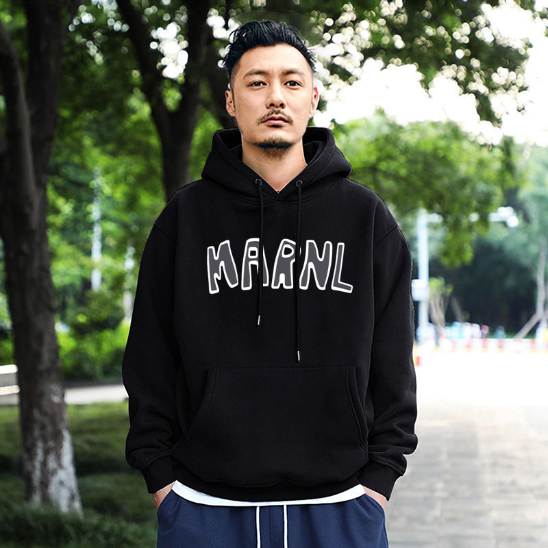 【官网热销】加绒加厚连帽卫衣男