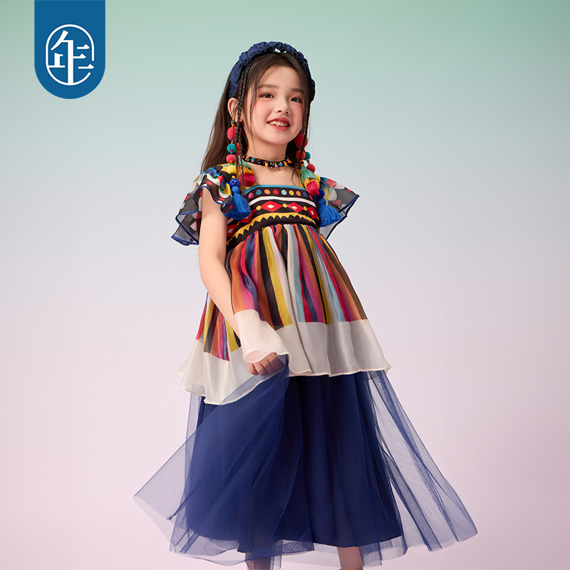 年衣童装女童连衣裙夏季新款儿童汉服民族服饰国风汉服公主裙子