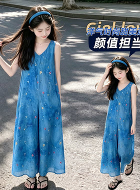 女童连衣裙夏季连体裙裤