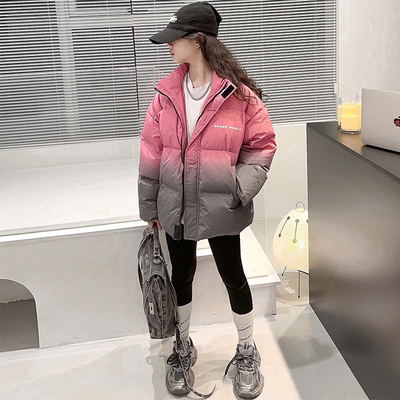 儿童羽绒服白鸭绒渐变外套