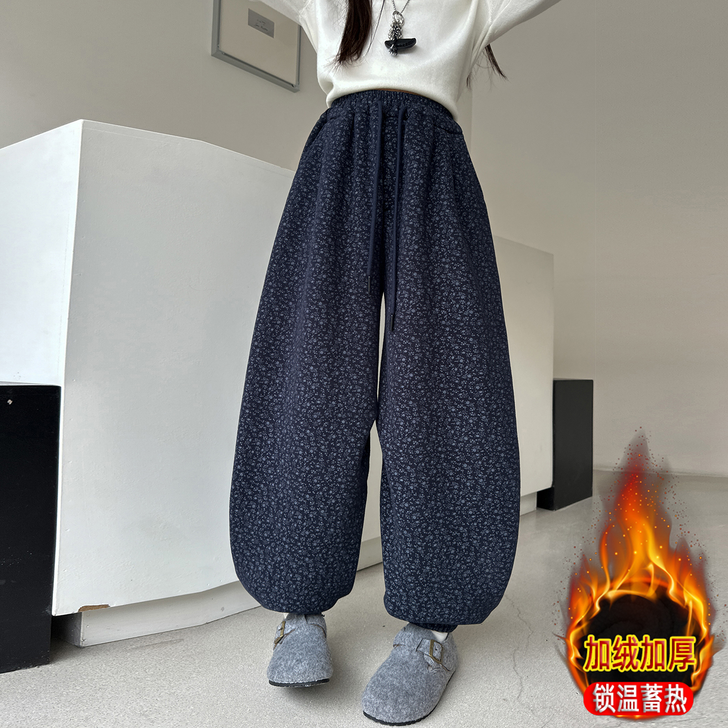 【巨厚】女童加绒裤子