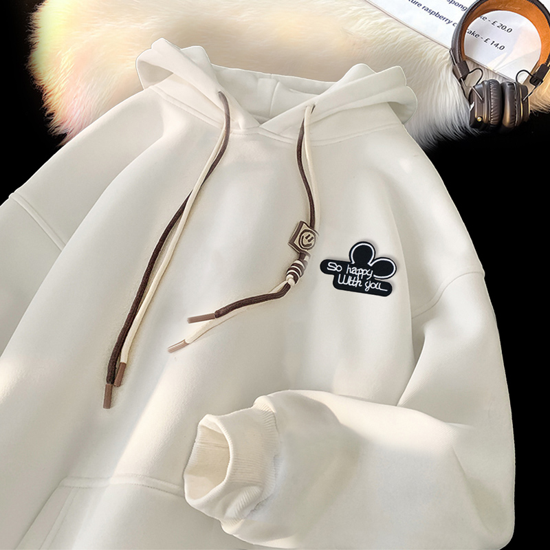 刺绣字母秋季连帽卫衣嘻哈街头潮牌宽松帽衫上衣服LW251P55控75，男装卫衣，星座414A-3（原B215-3）