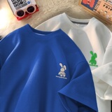 华夫格情侣短袖T恤男夏季港风宽松大码五分袖ins韩版HT080P25，男装T恤，星座414A-3（原B215-3）