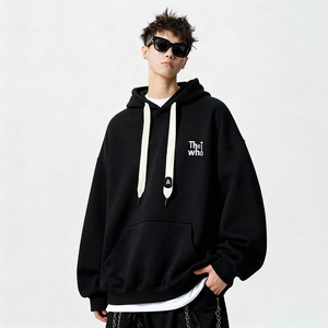 刺绣字母秋季连帽卫衣嘻哈街头潮牌宽松帽衫上衣服AW254 P55 控75,男装卫衣,星座414A-3（原B215-3）