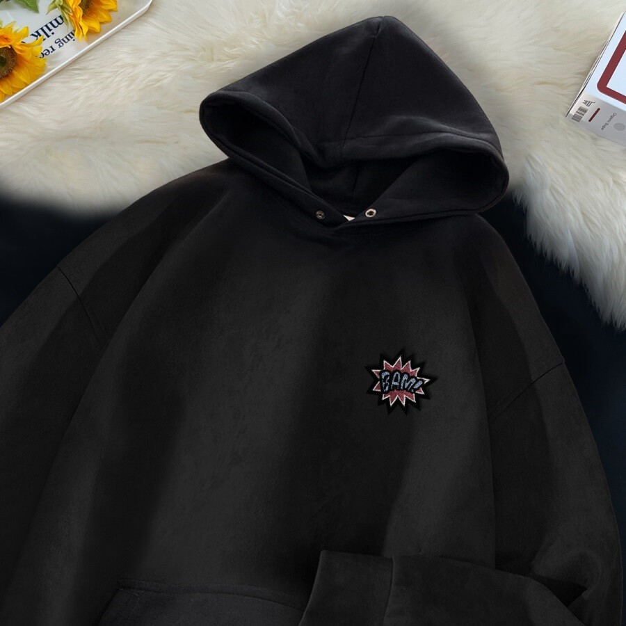 麂皮绒欧美高街卫衣男2025年秋季360g重磅连帽潮牌衣服GM109 P50图片