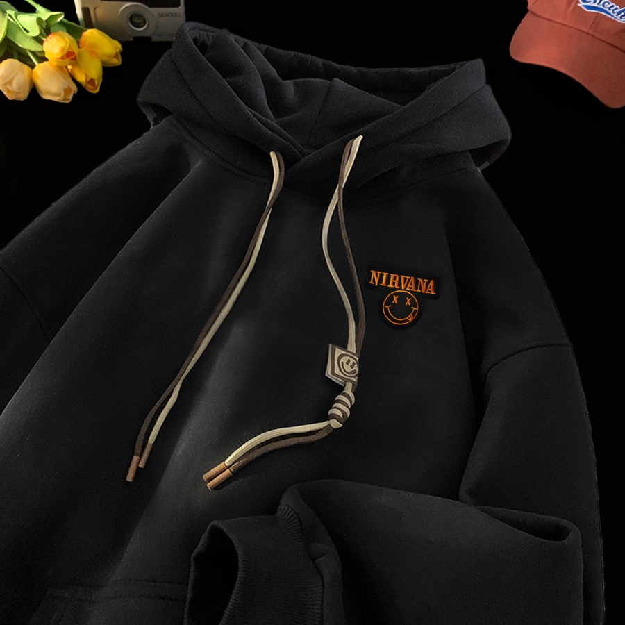 刺绣字母秋季连帽卫衣嘻哈街头潮牌宽松帽衫上衣服LW133P55控75，男装卫衣，星座414A-3（原B215-3）