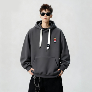 刺绣字母秋季连帽卫衣嘻哈街头潮牌宽松帽衫上衣服AW264 P55 控75图片