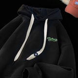刺绣字母秋季连帽卫衣嘻哈街头潮牌宽松帽衫上衣服AW245P55控75，男装卫衣，星座414A-3（原B215-3）