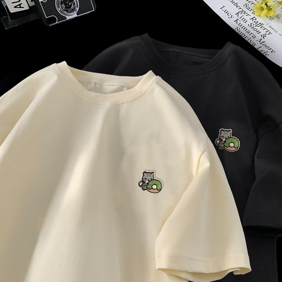 重磅短袖t恤男夏季2024黑色圆领宽松纯棉刺绣上衣DT150P28控40，商品下架区商品下架区，星座414A-3（原B215-3）