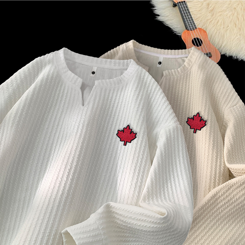 长袖T恤男女春秋季高级感肌理感打底衫叠穿内搭卫衣VW248P28，男装T恤，星座414A-3（原B215-3）