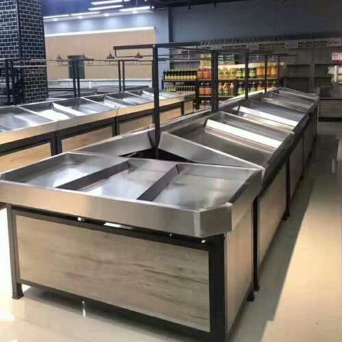 生鲜水果店不锈钢展示柜