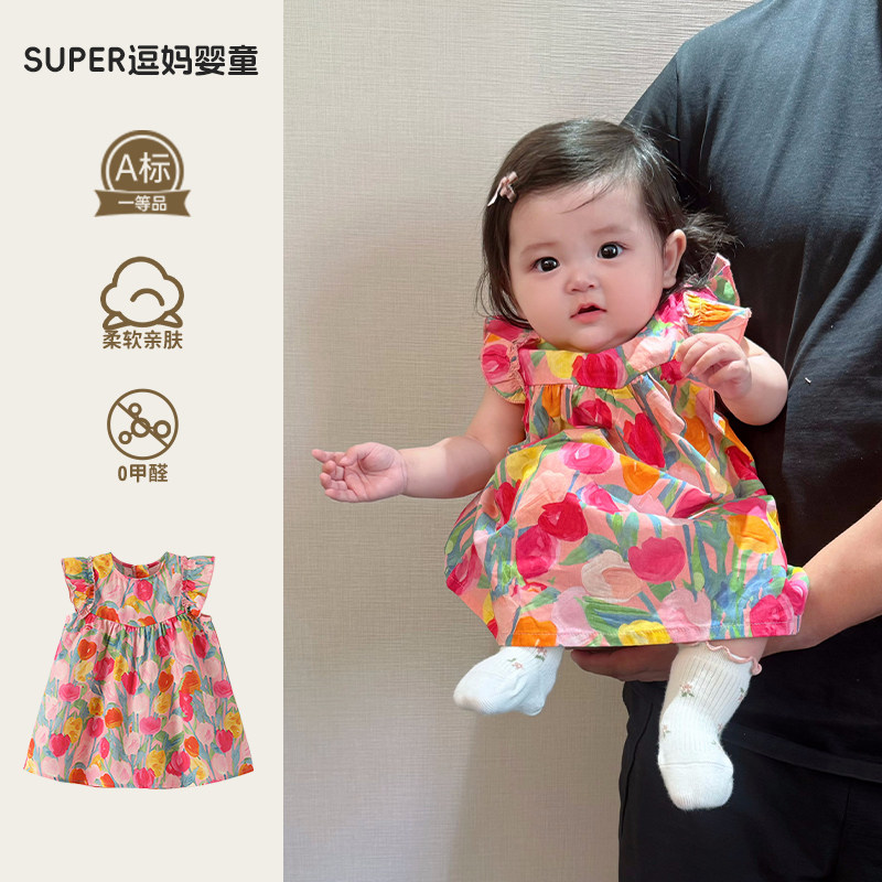女宝宝衣服夏季薄款婴儿连衣裙夏装甜美韩系婴幼儿夏款公主裙生日图片