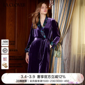 兰卡文花影漫游系列长款 睡袍睡衣浴袍LC48WF1