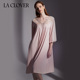 兰卡文挚爱女神系列九分袖 莫代尔中长睡裙LC44XS2