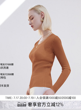BeChic 映像系列纯色可外穿长袖圆领打底衫BC72AT1