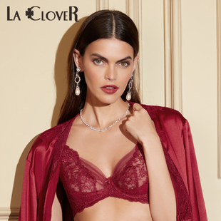 LACLOVER兰卡文挚爱洛可可系列蕾丝薄文胸LC13RG1 女王心选