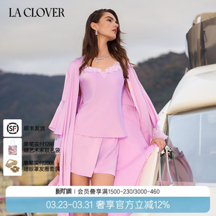 CLOVER 兰卡文 绮梦仙境睡袍晨袍女家居服LC48ZL1 25春夏