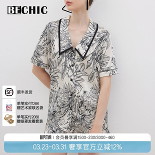 家居服睡衣女款 分身套装 BC46BV2 短裤 BECHIC春羽系列短袖
