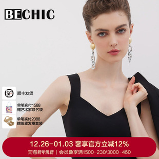BECHIC0触感系列带杯背心打底外穿上衣内搭BC71BT1