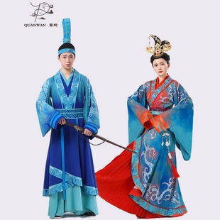 西汉舞飞将李广男女套装古代古装舞蹈服汉服古典舞服装出租定制