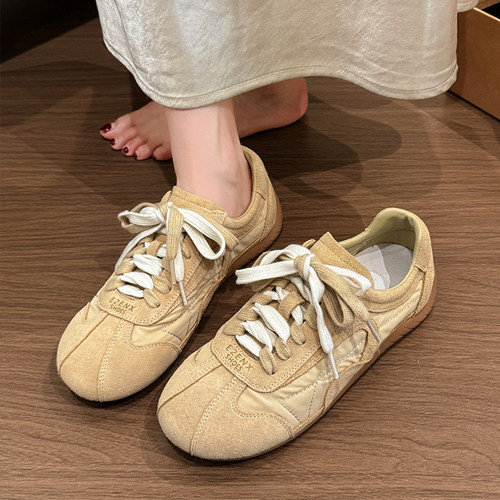 复古德训鞋女2026春秋新款系带