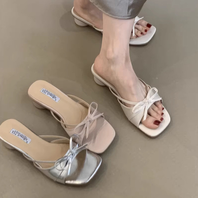 温柔风凉拖鞋女夏季外穿2025