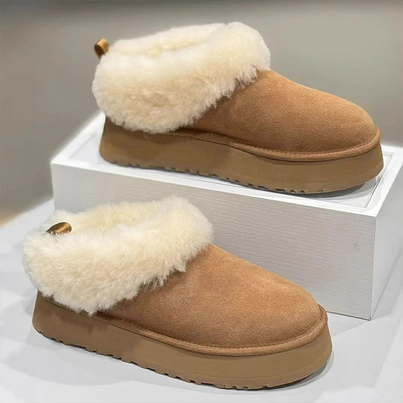 厚底增高雪地靴女2025新款加绒