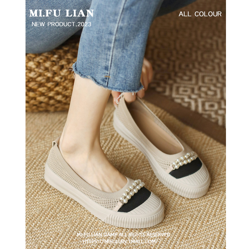 厚底配仙女裙子鞋串珠装饰渔夫鞋