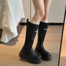 厚底增高不过膝高筒骑士靴子女款长筒靴女2025秋季新款爆款长靴子