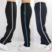 秋冬季 子 男女藏蓝色一条白杠小学初中学生黑色一道蓝杠加绒校服裤