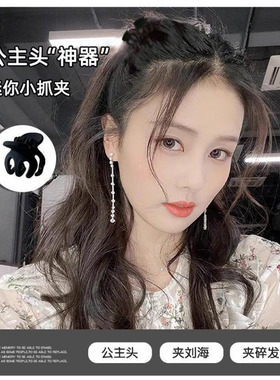 公主头迷你小抓夹一对装