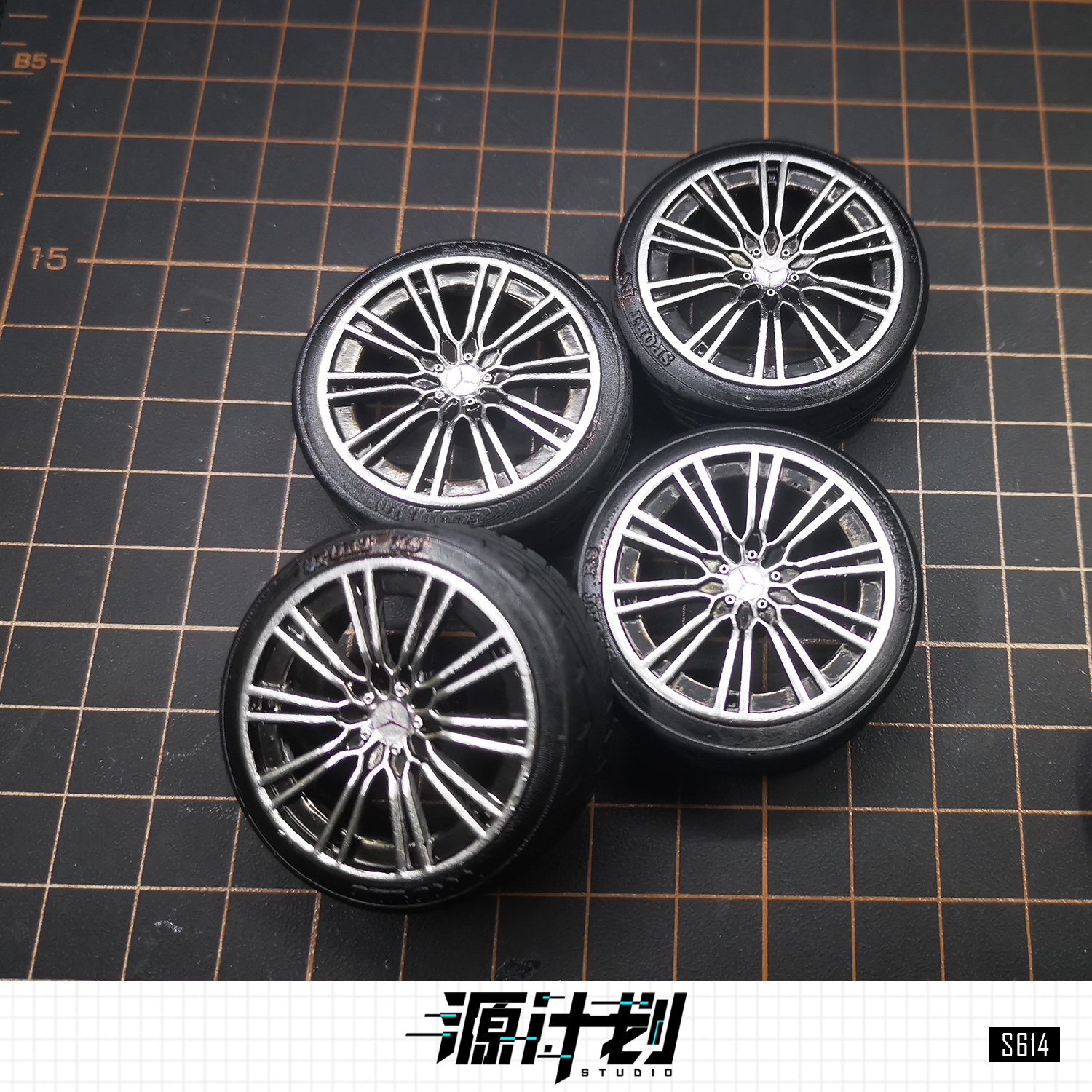 1/1840mm68轴奔驰S级GLE轮胎