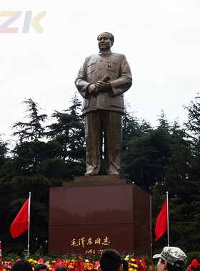 毛主席铜像大号2.85米站立 开国树脂像全身站像真人比例户外雕w2