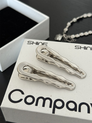 水滴波浪刘海碎发边夹鸭嘴夹