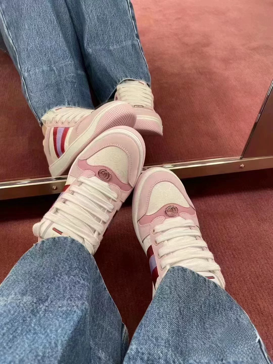 Gucci/Gucci Женские туфли загрязненные туфли
