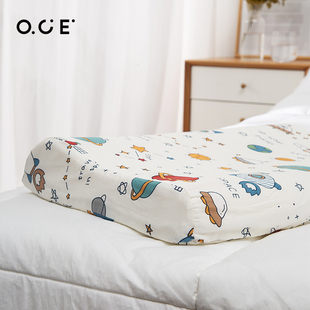 OCE儿童枕头套小学生专用车载双层记忆天然乳胶枕睡觉神器