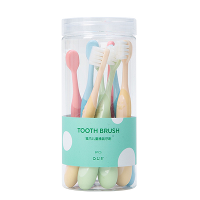 OCE猫爪儿童桶装牙刷清洁家庭装