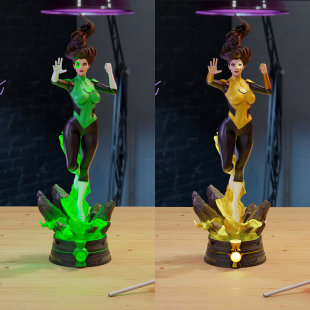 1/24 杰西卡 DC 绿灯侠 18比例GK白模手办3D打印兵人模型 4462