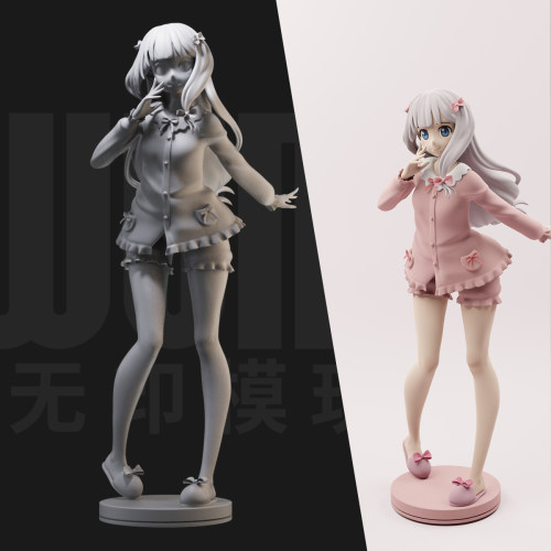 1/24和泉纱雾 埃罗芒阿老师18比例GK白模手办 3D打印兵人模型2623