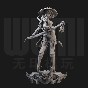 1/24 忍者刺客 美女 性感 18比例GK白模手办3D打印兵人模型 3606